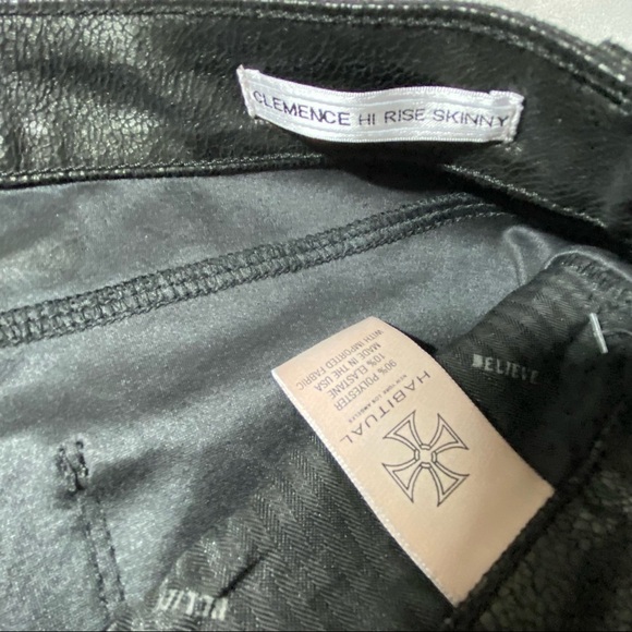 Habitual • Black Coated Glitter Skinny Jeans. Size 28 - Picture 4 of 16